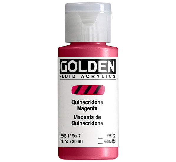 Acrylique fluide - 1 oz  magenta de quinacridone  s7
