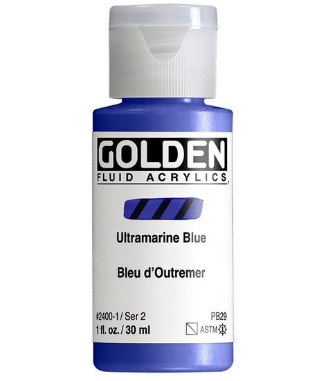 Acrylique fluide - 1 oz  bleu outremer  s2