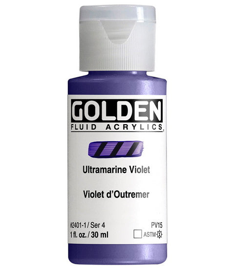 Acrylic fluid - 1 oz  ultramarine violet  s4