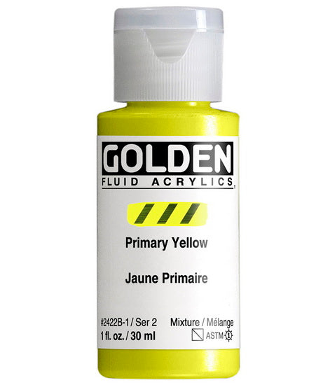 Acrylique fluide - 1 oz  jaune primaire  s2