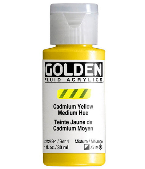 Acrylic fluid - 1 oz  cadmium red medium hue  s4