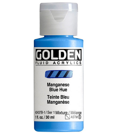 Acrylic fluid - 1 oz  manganese blue hue  s1