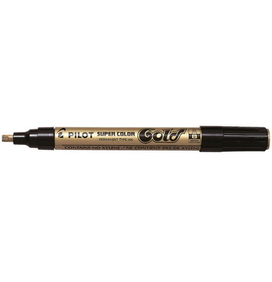 Marqueur permanent pointe large or