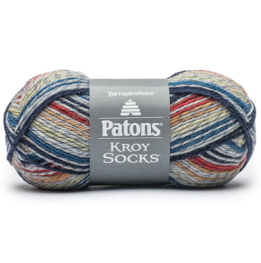 Fil kroy socks #1 - 50gr - ragg bleu raye