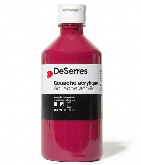 Gouache acrylique magenta transparent - 250ml