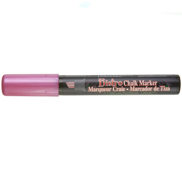 Chalk marker - bistro - chisel - metallic red