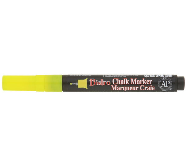 Chalk marker - bistro - extra fine - fluo yellow