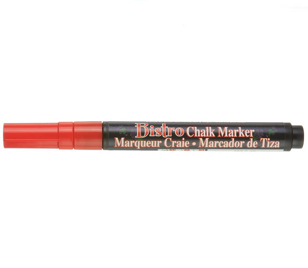 Chalk marker - bistro - fine - fluo red