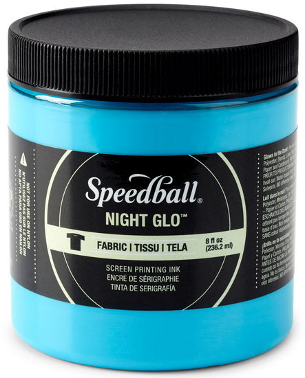 Linocut ink - night glow - blue - 8oz