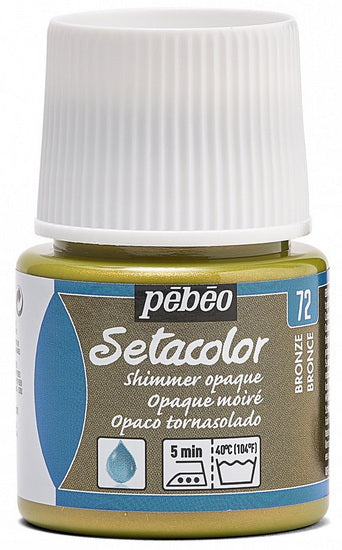 Peinture textile - setacolor - 45ml - opaque - bronze moiré