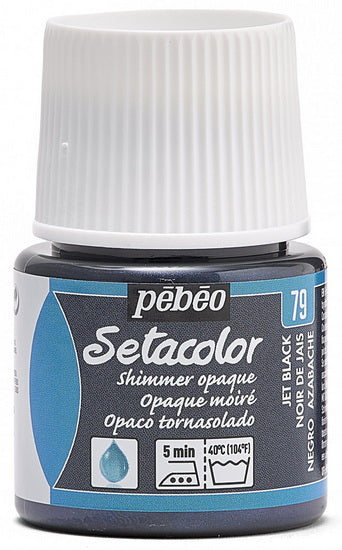 Textile paint - setacolor - 45ml - opaque - marbled jet black