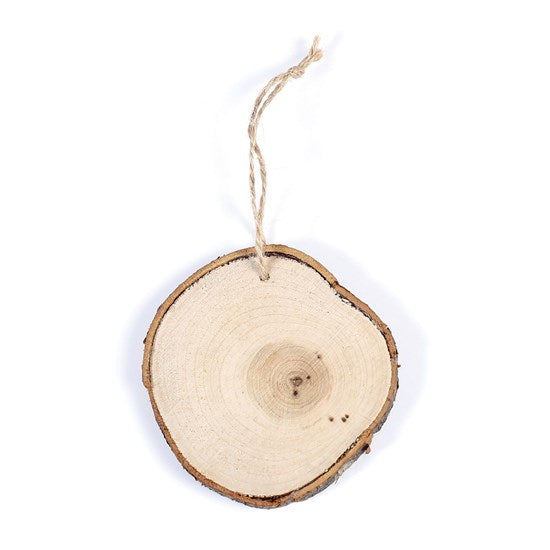 Hanging Decorative Wood Slice - 8.5 cm