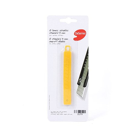 Lames (10) pour couteau 9mm deserres