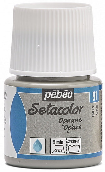 Textile paint - setacolor - 45ml - opaque - grey