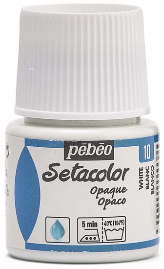 Textile paint - setacolor - 45ml - opaque - titanium white