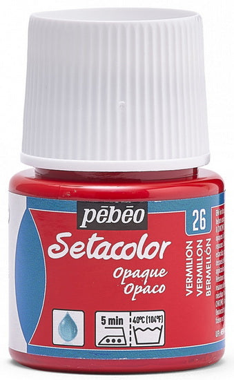 Setacolor Opaque Fabric Paint - VERMILLON MILLILITER