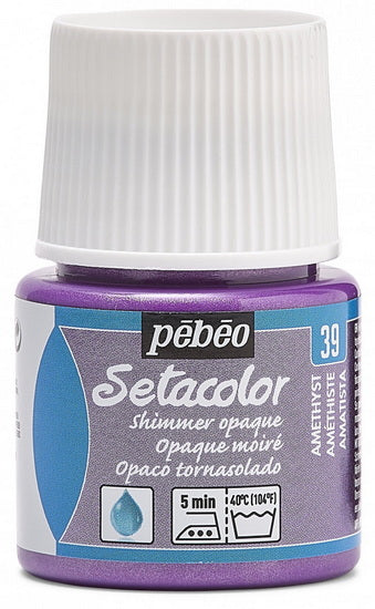 Textile paint - setacolor - 45ml - opaque - shimmer amethyst