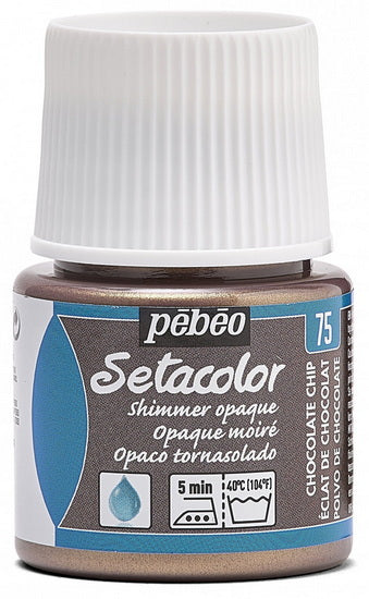 Textile paint - setacolor - 45ml - opaque - shimmer choco chip