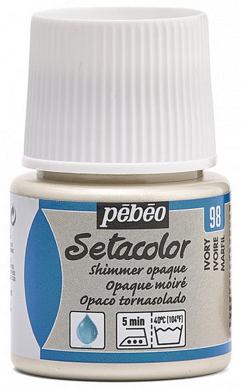 Peinture textile - setacolor - 45ml - opaque - ivoire moiré