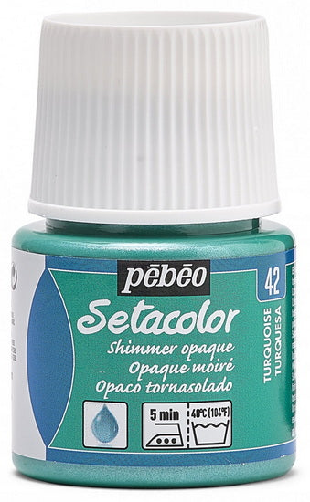 Textile paint - setacolor - 45ml - opaque - shimmer turquoise