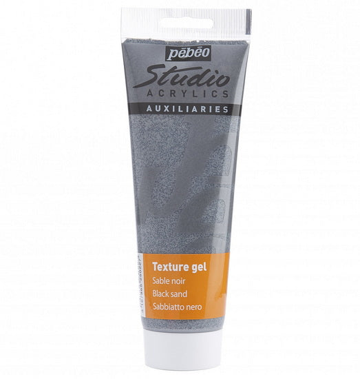 Acrylic sand gel texture - studio - 250ml - black