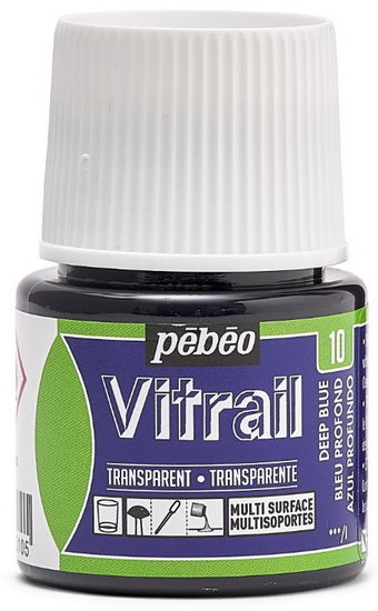 Glass paint - vitrail - 45ml - deep blue