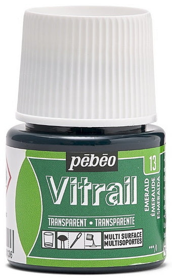 Glass paint - vitrail - 45ml - emerald