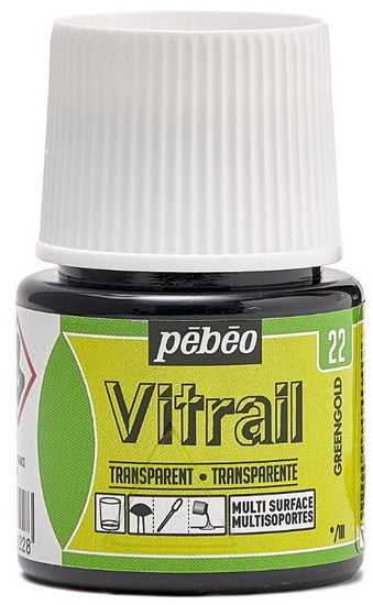 Glass paint - vitrail - 45ml - greengold
