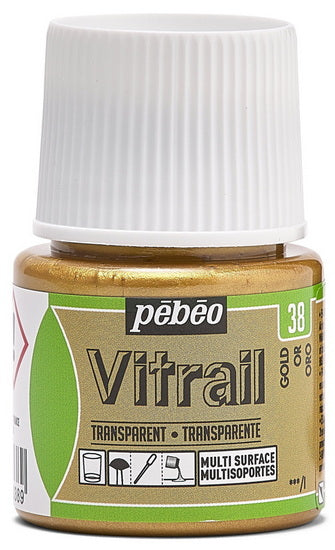Glass paint - vitrail - 45ml - gold