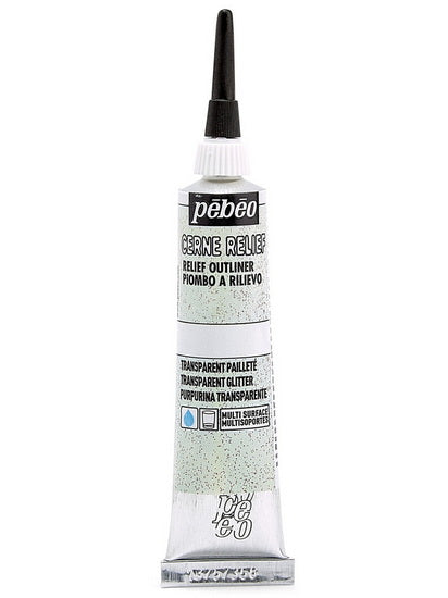 Relief outliner - vitrail - 20ml - glitter transparent