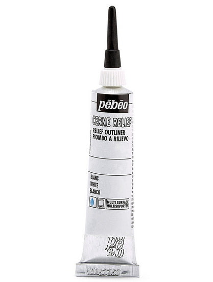 Relief outliner - vitrail - 20ml - white