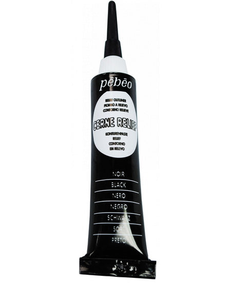 Relief outliner - vitrail - 20ml - black