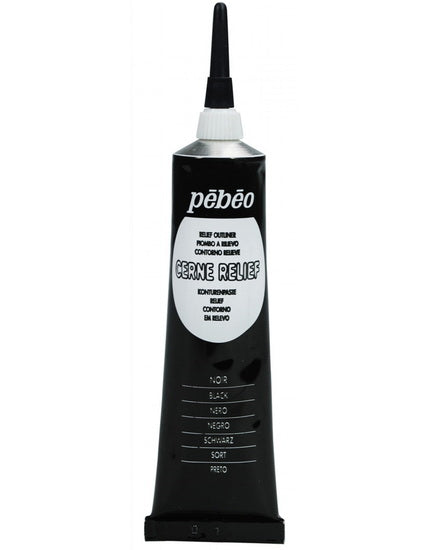 Relief outliner - vitrail - 37ml - black