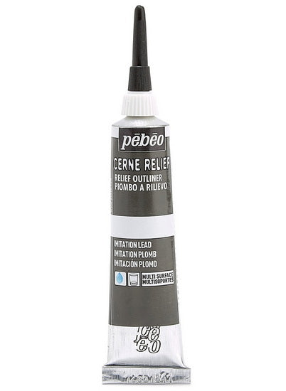 Relief outliner - vitrail - 20ml - lead imitation