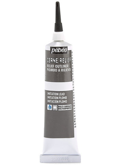 Relief outliner - vitrail - 37ml - lead imitation