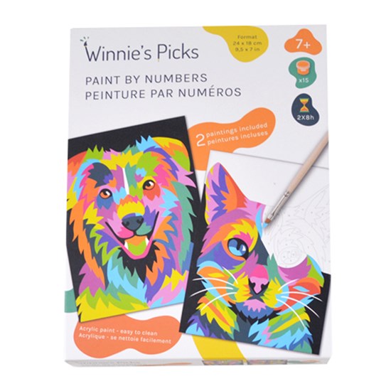Kit peinture par numéro pour enfant - chien