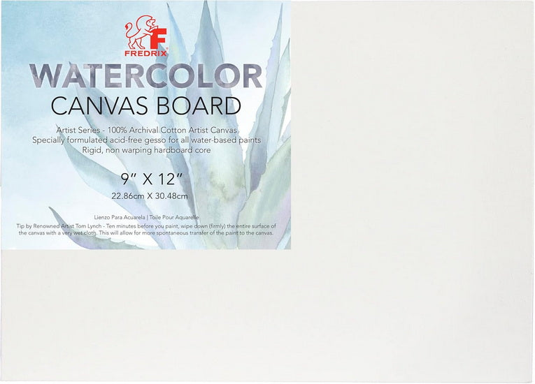 Toile carton pour aquarelle - 9 x 12 pouces