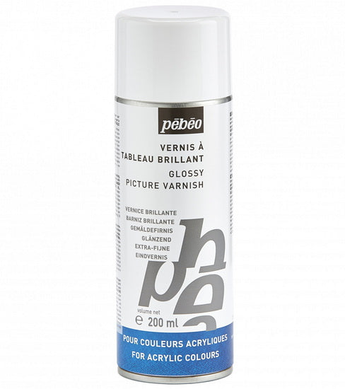 Picture varnish spray - acrylic colours - 200ml - glossy