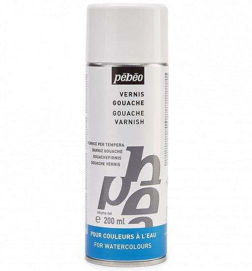 Vernis aérosol - gouache et aquarelle - 200ml - satiné