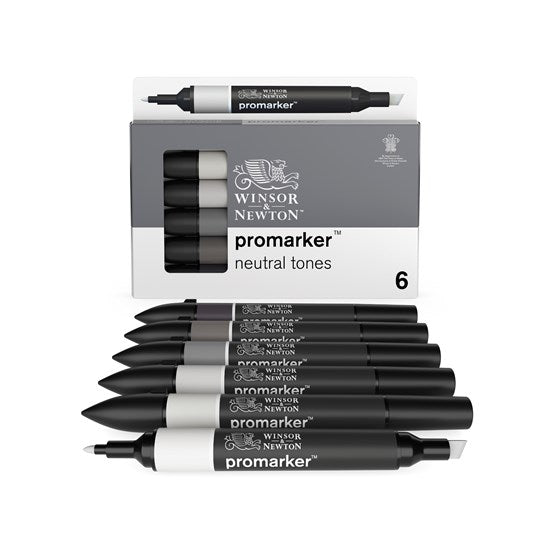 Set of 6 Promarker Neutral Tones
