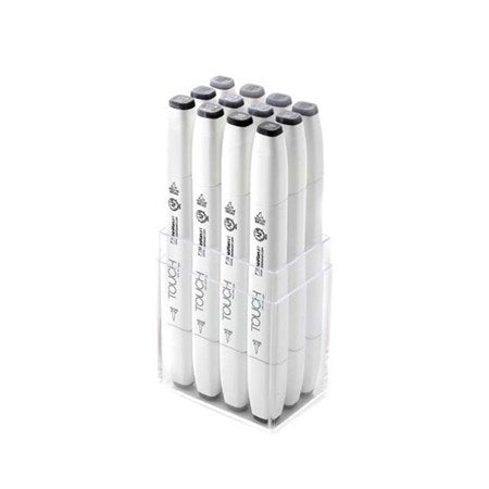 Set of 12 Touch Brush Cold Grey