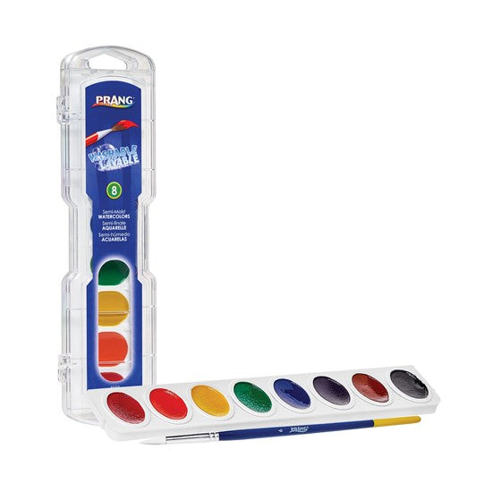 Watercolor set - oval pan - 8 colors
