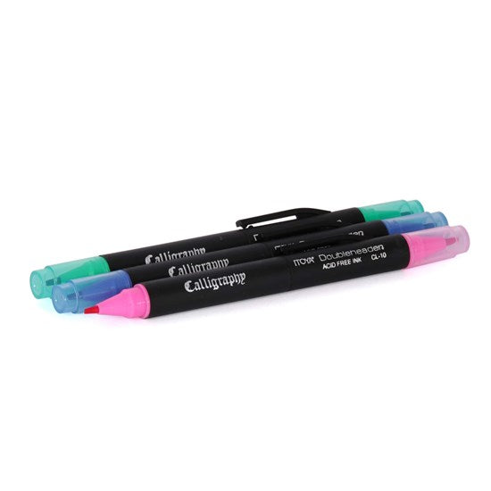 Marqueur double pointe calligraphie rouge