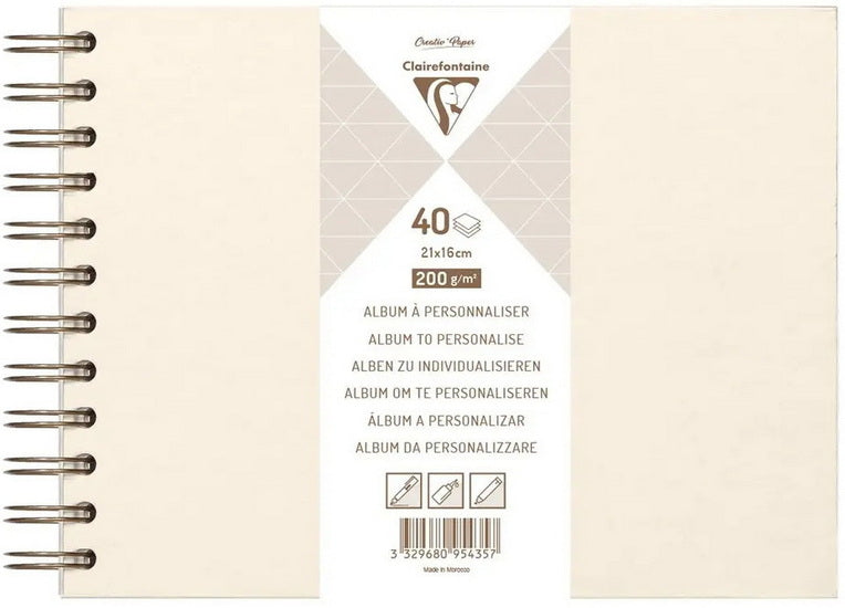 Customisable Album - IVORY - 210 X 160 MILLIMETERS