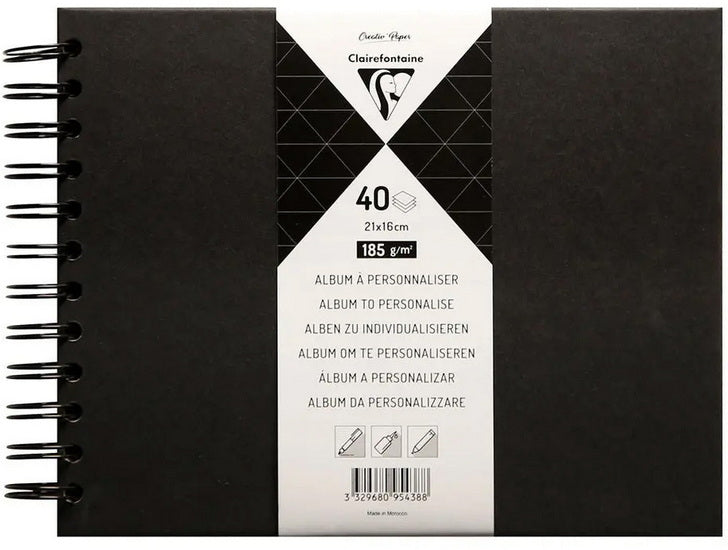 Album à personnaliser - noir - 210 x 160 millimètres