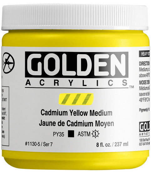 Acrylic high flow - 8 oz  cadmium yellow medium  s7