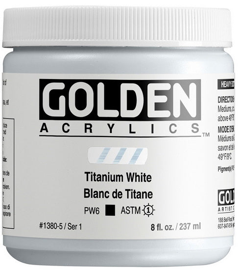 Acrylic high flow - 8 oz  titanium white  s1