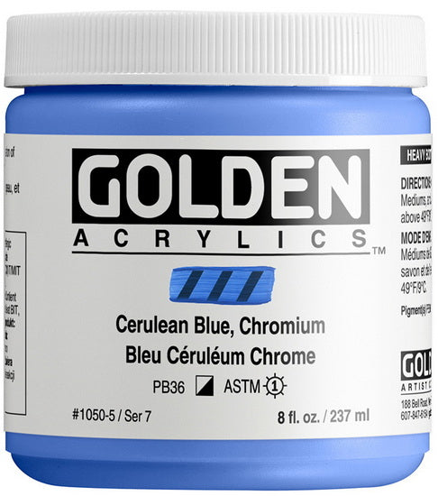 Acrylic high flow - 8 oz  cerulean blue chromium  s7