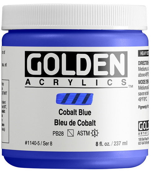 Acrylic high flow - 8 oz  cobalt blue  s8