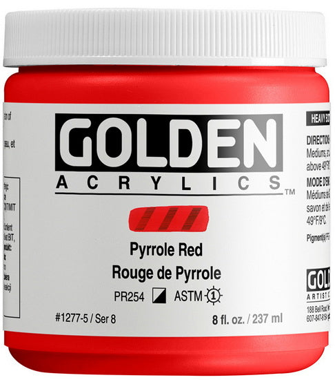 Acrylic high flow - 8 oz  pyrrole red  s8